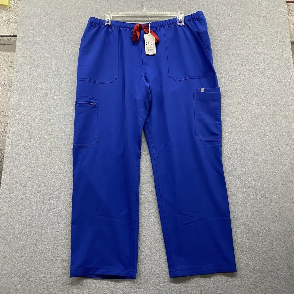 FIGS Cairo Cargo Scrub Pants Men’s 3XL Royal Blue NWT PO 5670 Technical Collectn